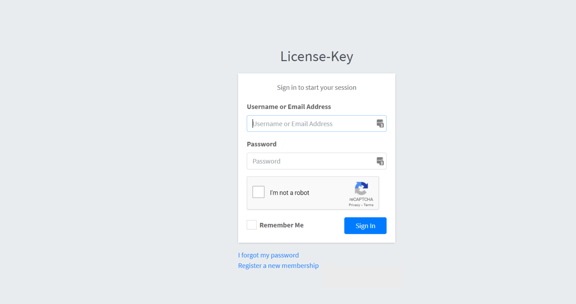 License Key