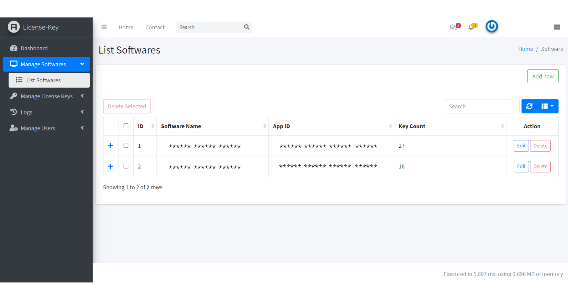 license key3